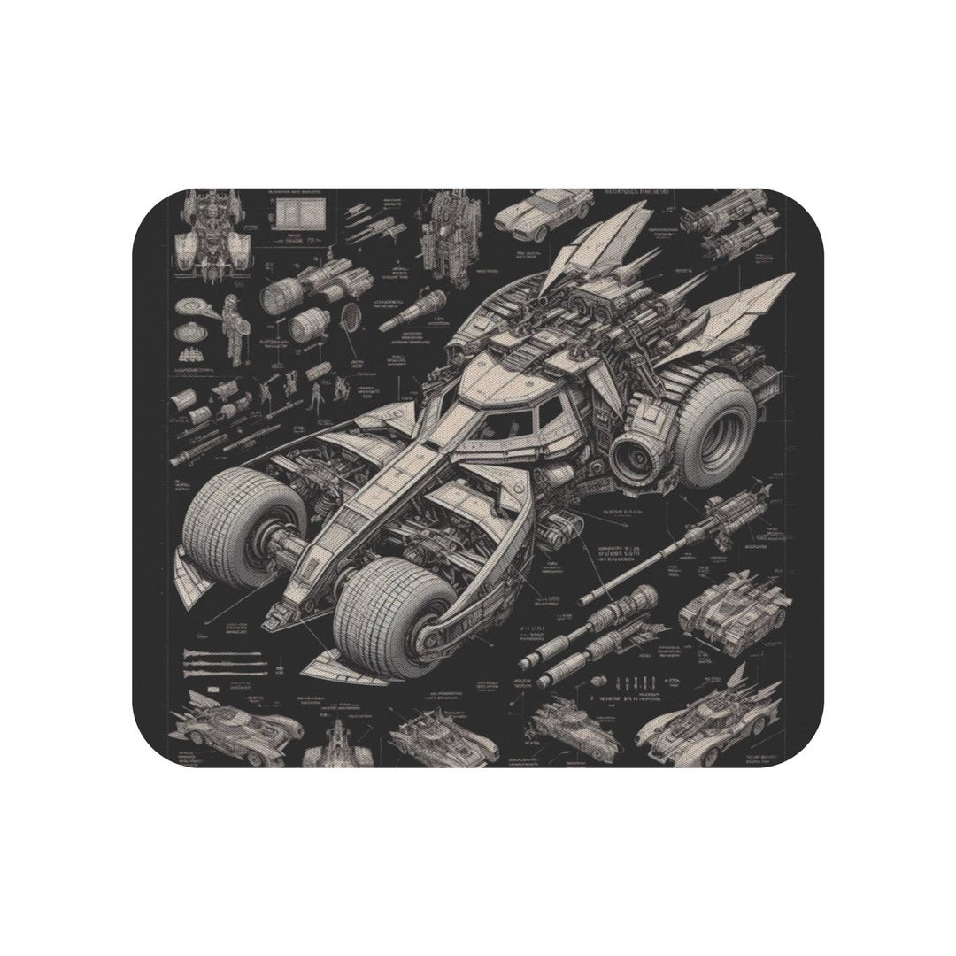 Batmobile Mousepad - Etsy