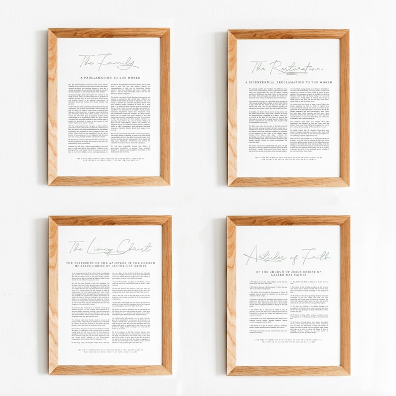 Restoration Proclamation Etsy