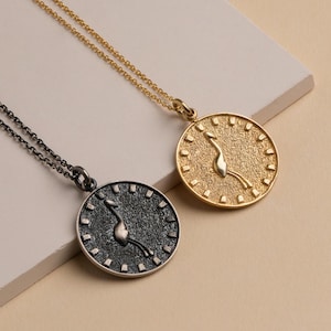 Religious Mystical Symbol Silver Necklace