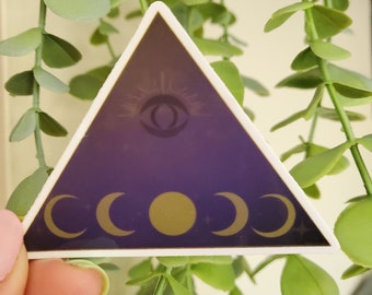 Third Eye Moon Phases Sticker | Psychic | Sticker Gifts!