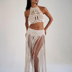 Festival Outfit, Macrame Dress, Beach Dress, Tulum Outfit, Rave outfit, Festival Burning Man Outfit, Boho Wedding Dress, Festival Clothing