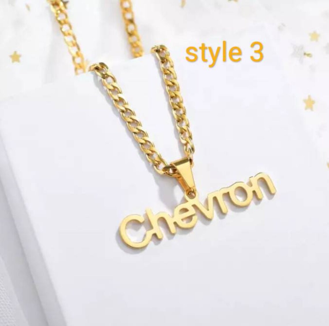 Personalized NK Thick Chain Rope Names Nameplate Bold Etsy
