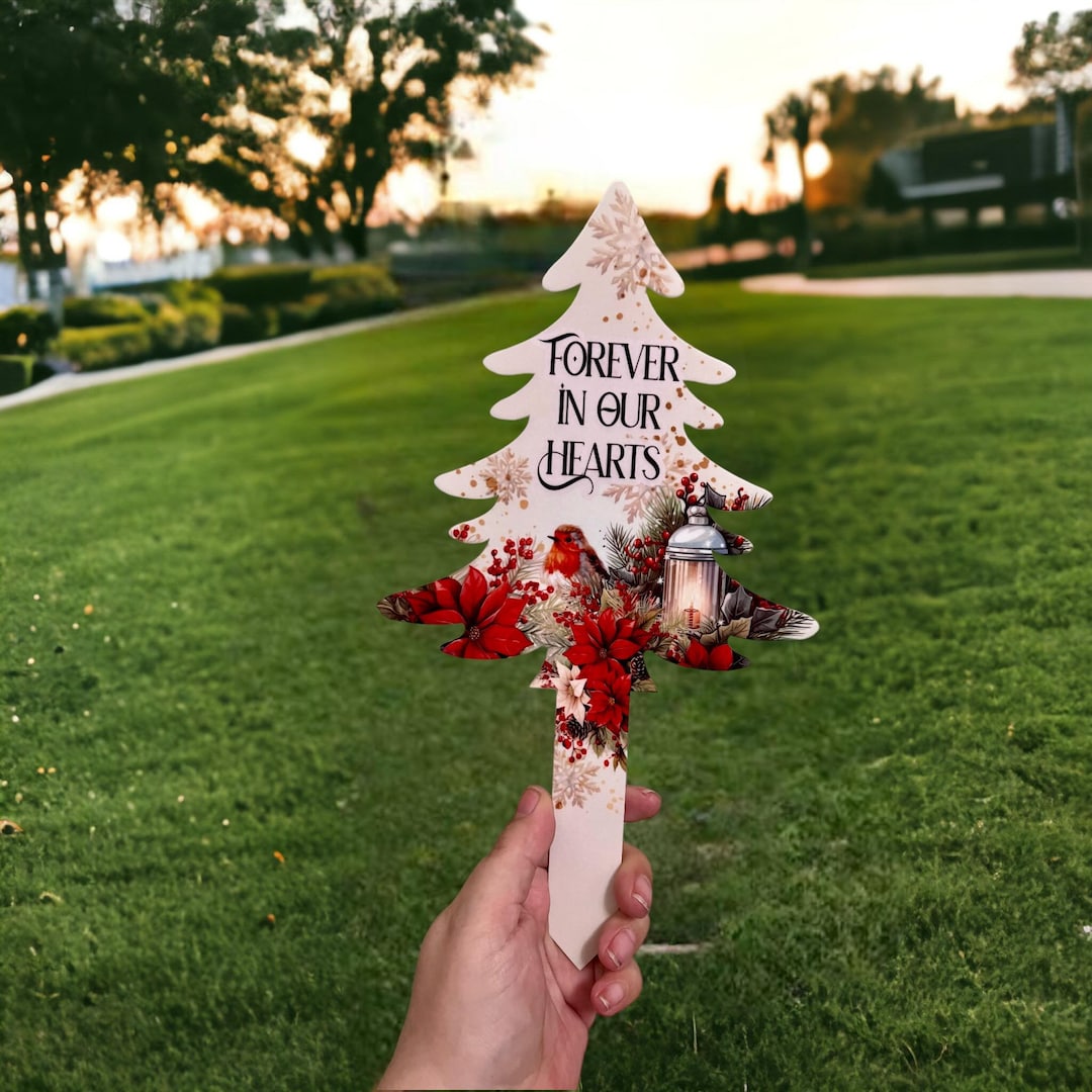 Personalised Grave Christmas Tree, Christmas Grave Memorial, Grave