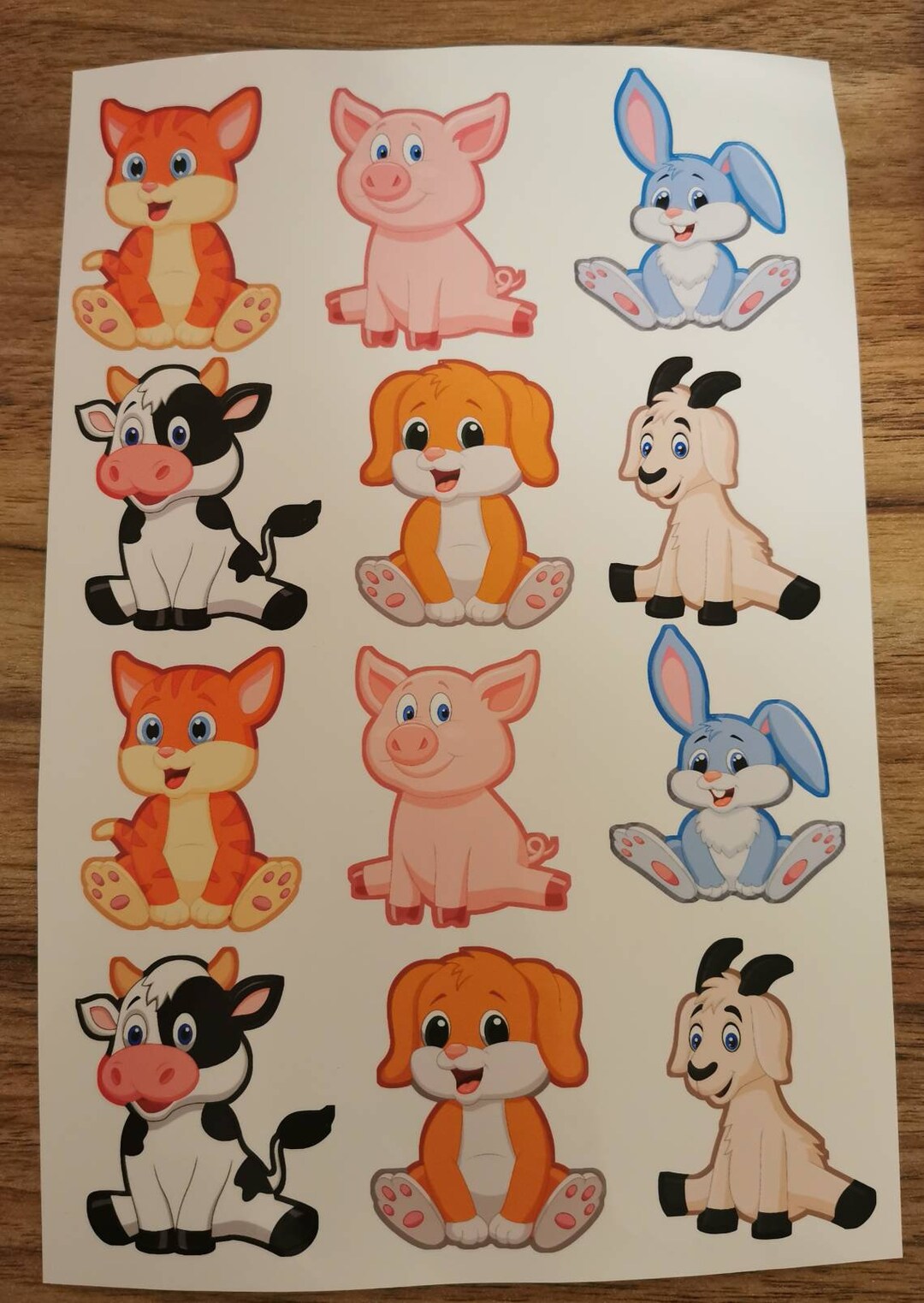 Farm Animals Vinyl Sticker Sets for Bottles Containers Etsy