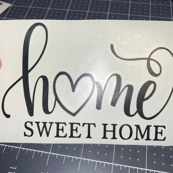 Home Sweet Home Wall Art Sticker, Home Wall Quote Sticker, Home Wall Decal, Home Wall Sticker Quote, 3 sizes available, house warming gift