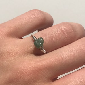 Jade Gem Wire Ring