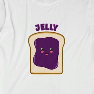 Peanut Butter Jelly Matching Cute Couple Costume T-Shirt