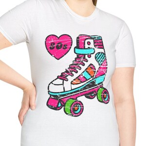 Retro 80s Lover Roller Skate Vintage Disco T-Shirt