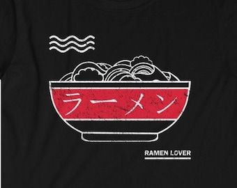 Ramen-älskare Ramen-nudlar som äter japansk Kanji-t-shirt