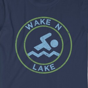 Wake N Lake Funny Lake Swimming Summer Camping Outdoors