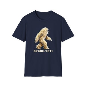 Spaghetti Pasta Ramen Noodle Sasquatch Yeti T-Shirt image 9