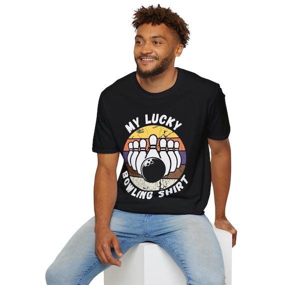 Bowling Shirt - Vintage Retro Bowler T-Shirt Bowling Shirt - Vintage Retro Bowler T-Shirt