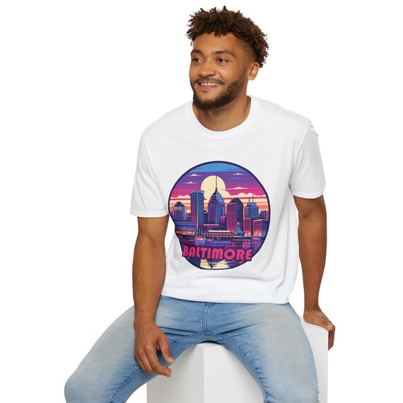 Baltimore Skyline Vintage 90s T-shirt