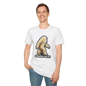 Spaghetti Pasta Ramen Noodle Sasquatch Yeti T-Shirt image 4