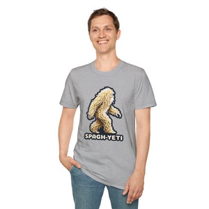 Spaghetti Pasta Ramen Noodle Sasquatch Yeti T-Shirt image 3