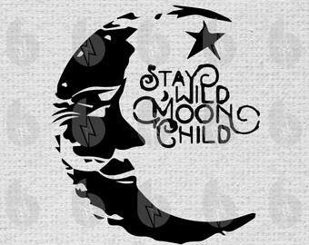 Download Free Spirit Clipart Image Bohemian Moons Phase Boho Moon Phases Stay Wild Moon Child Svg Digital Cut Files For Cricut Silhouette Witchy Clip Art Art Collectibles Draluzmery Com Br