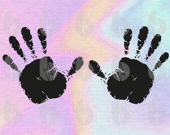 Download Hand Print Svg Etsy