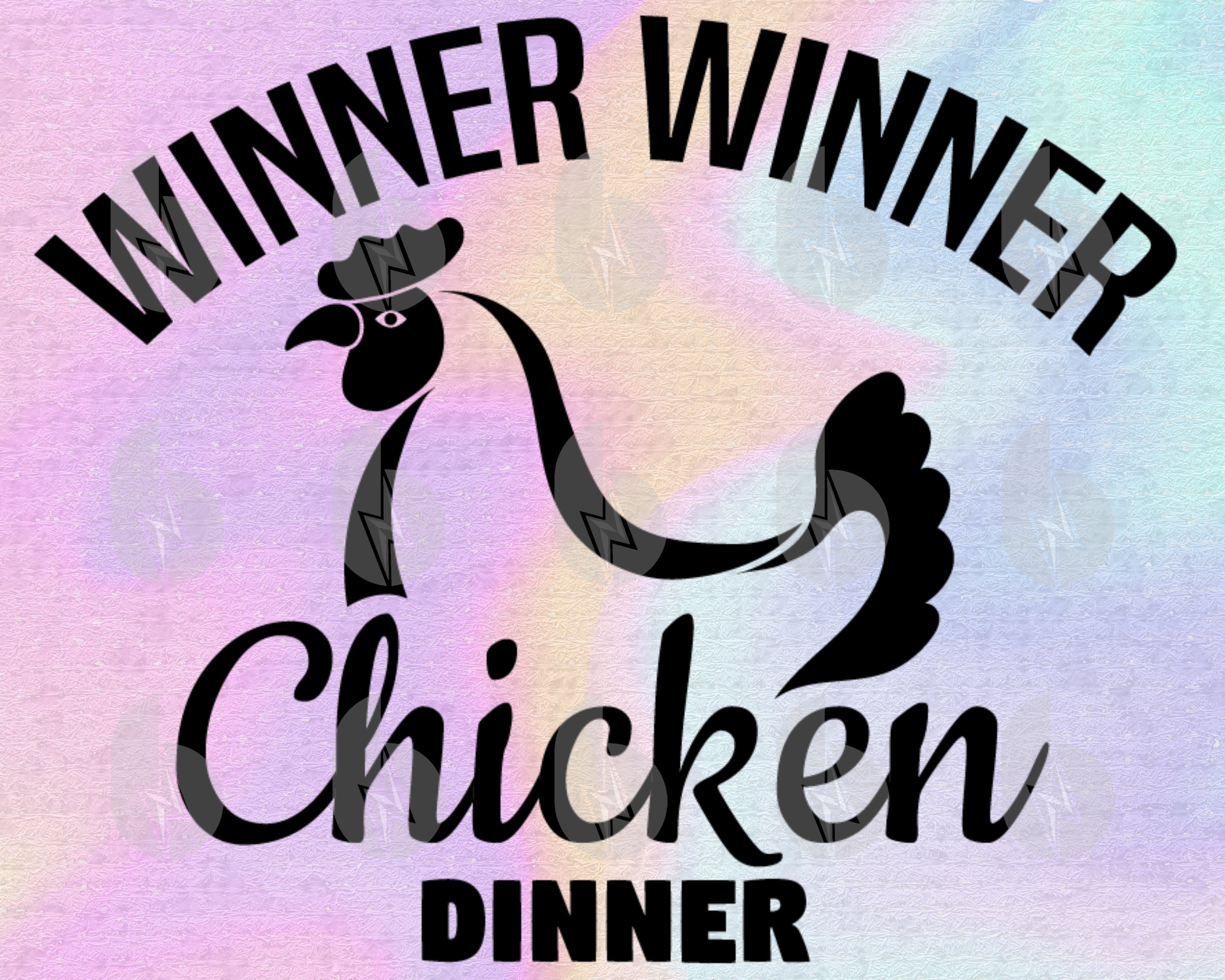 Winner Winner Chicken Dinner Svg Files for Cricutfunny SVG | Etsy India