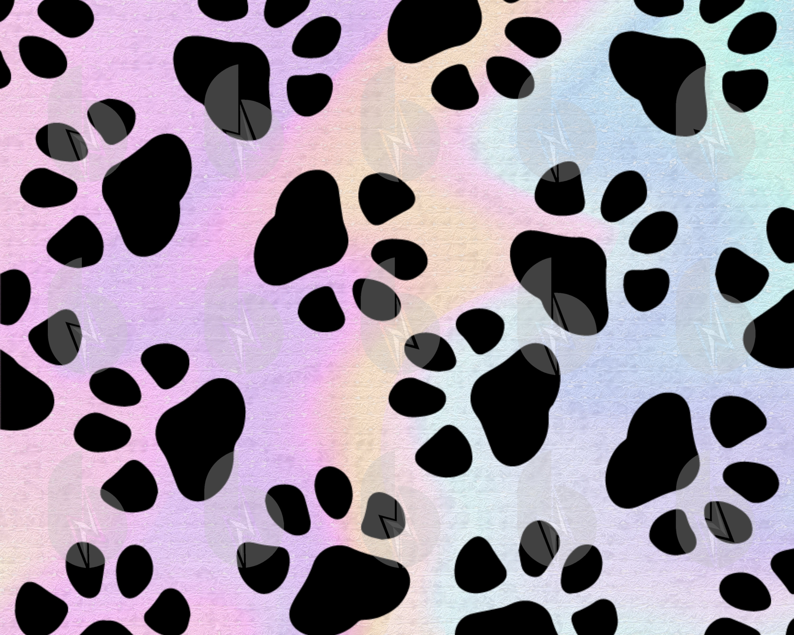 Dog Paw Print Pattern Svg Files for Cricut Silhouette Laser Etsy