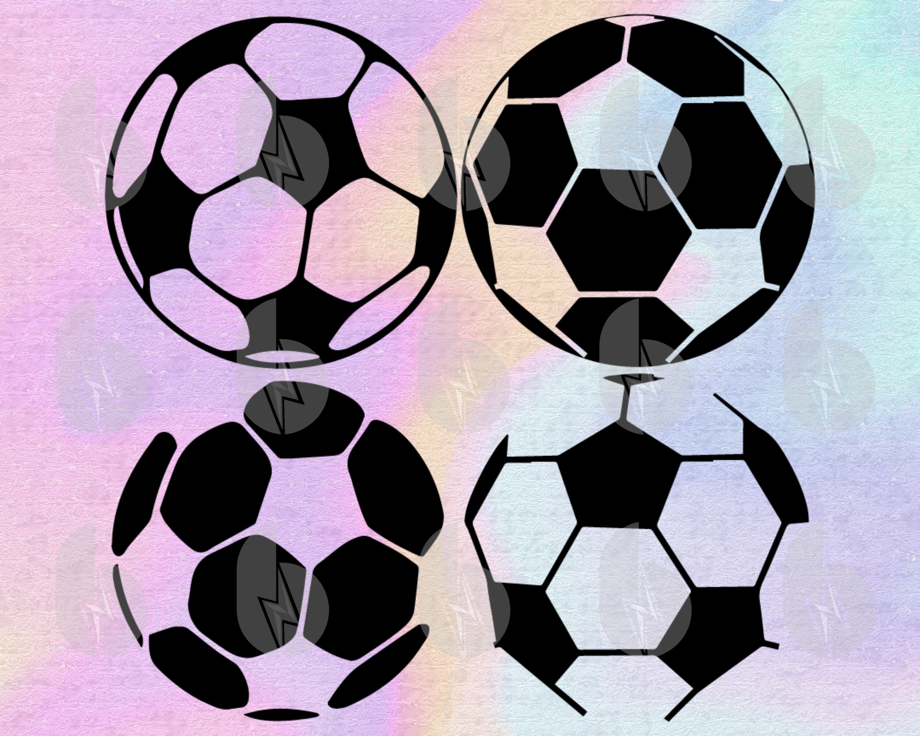 Soccer Balls Bundle Svg files for Cricut Silhouette Laser Cut Etsy