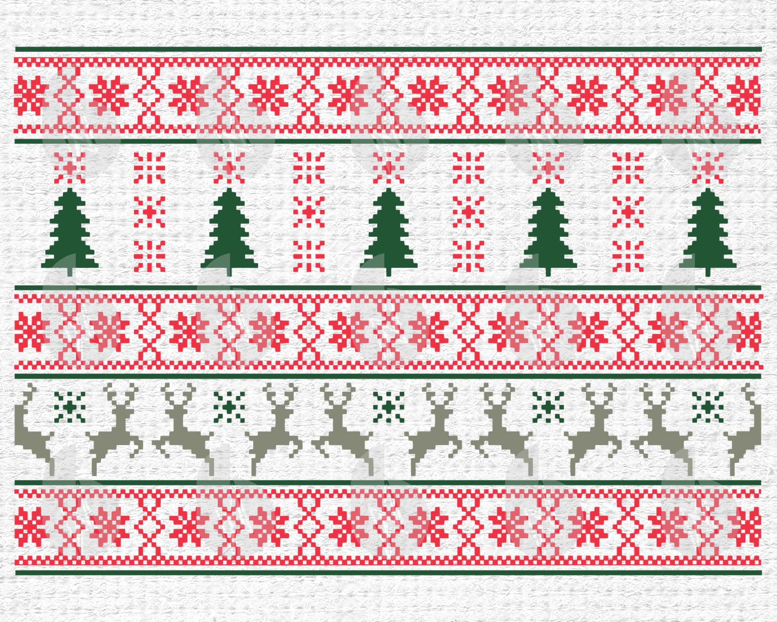 Ugly Christmas Sweater Pattern Svg files for Cricut Etsy
