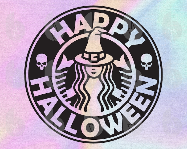 Happy Halloween Starbucks Logo SVG Dateien für Cricut | Etsy