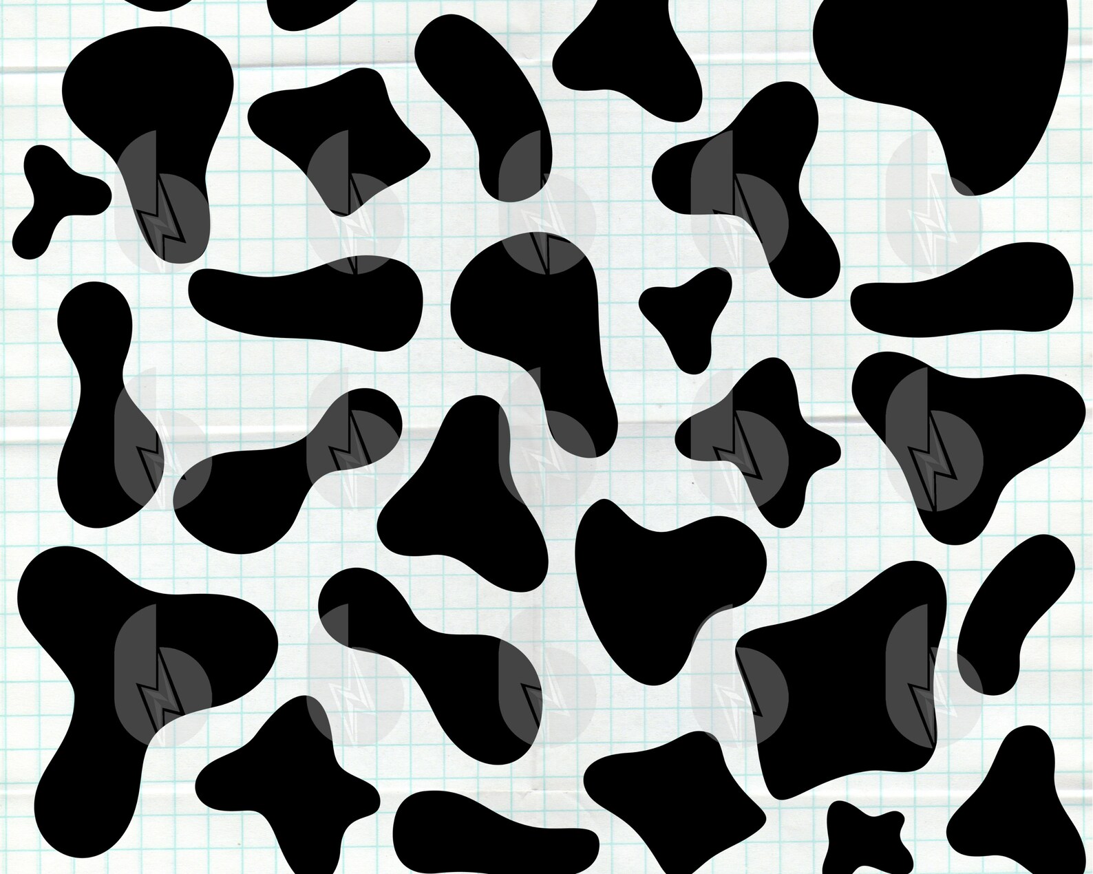 Cow print svg Cow spots Cow print pattern Decal Silhouette | Etsy