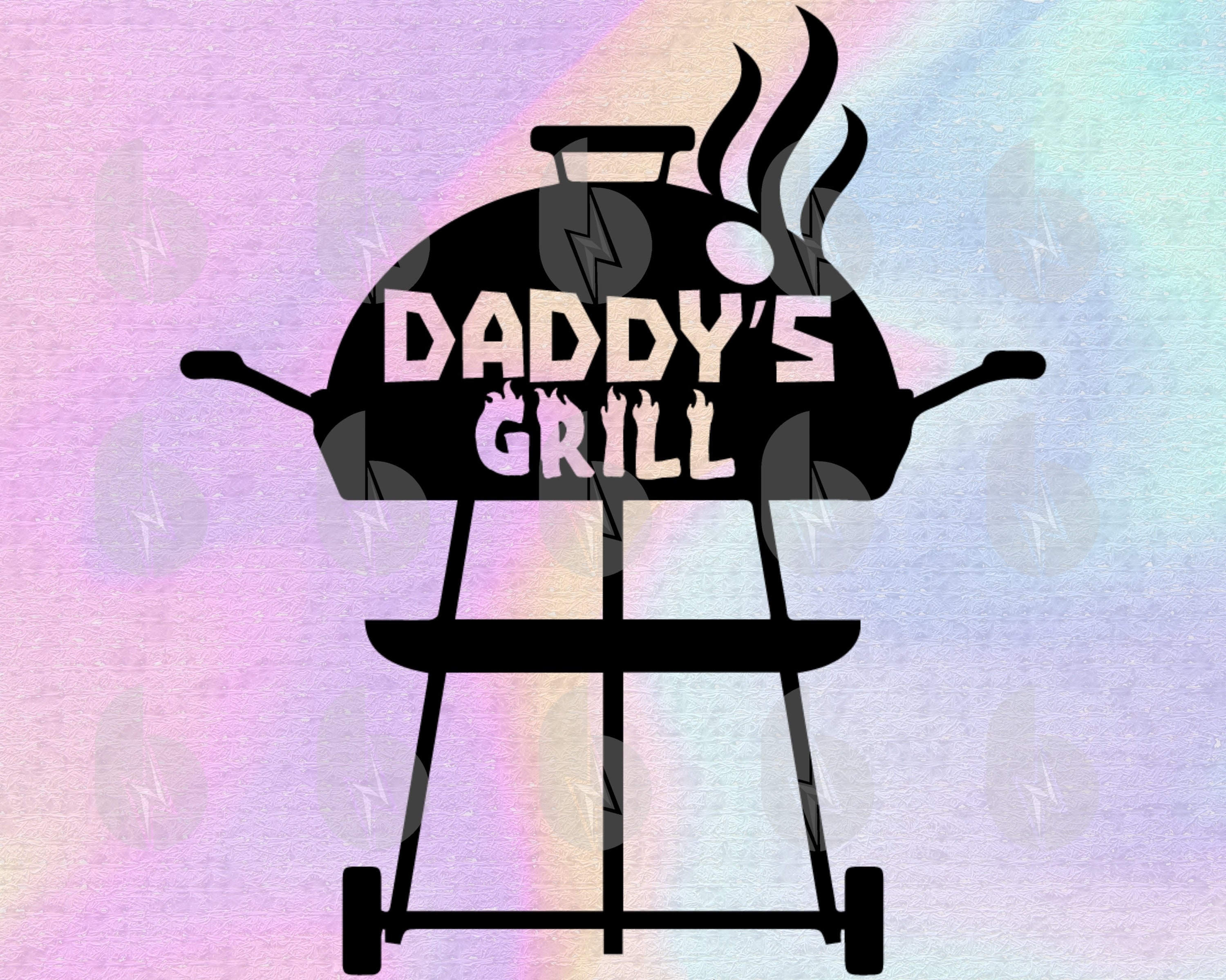 Daddy's Grill Barbecue Svg Files for cricut Silhouette Etsy