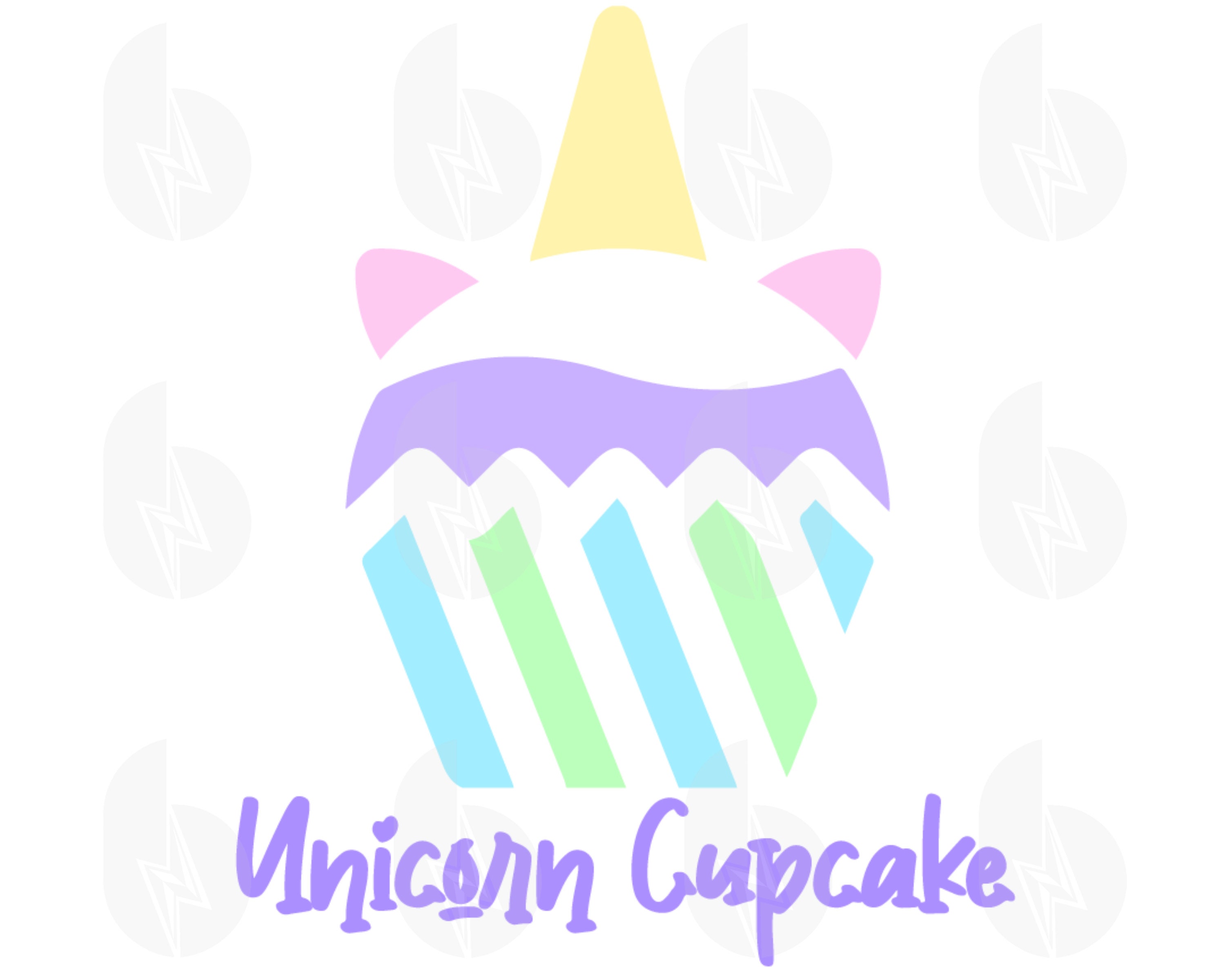 Unicorn Cupcake Svg files for cricut Silhouette Cut File | Etsy