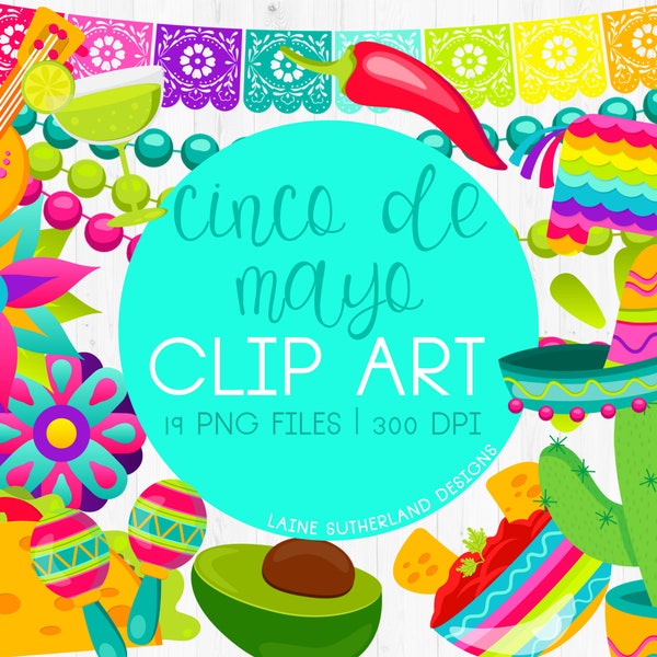 Cinco de Mayo Clip Art Set