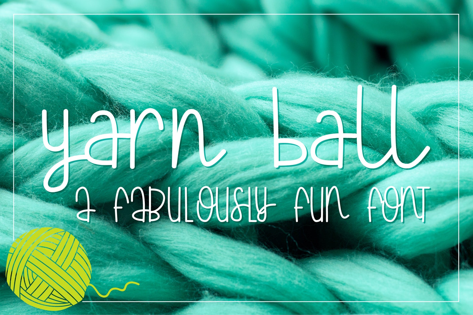 Yarn Ball a Cute & Quirky Handwritten Font (Download Now) Etsy