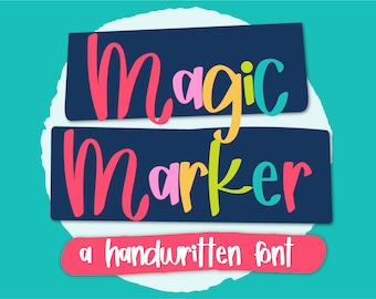 Magic Marker - a handwritten font