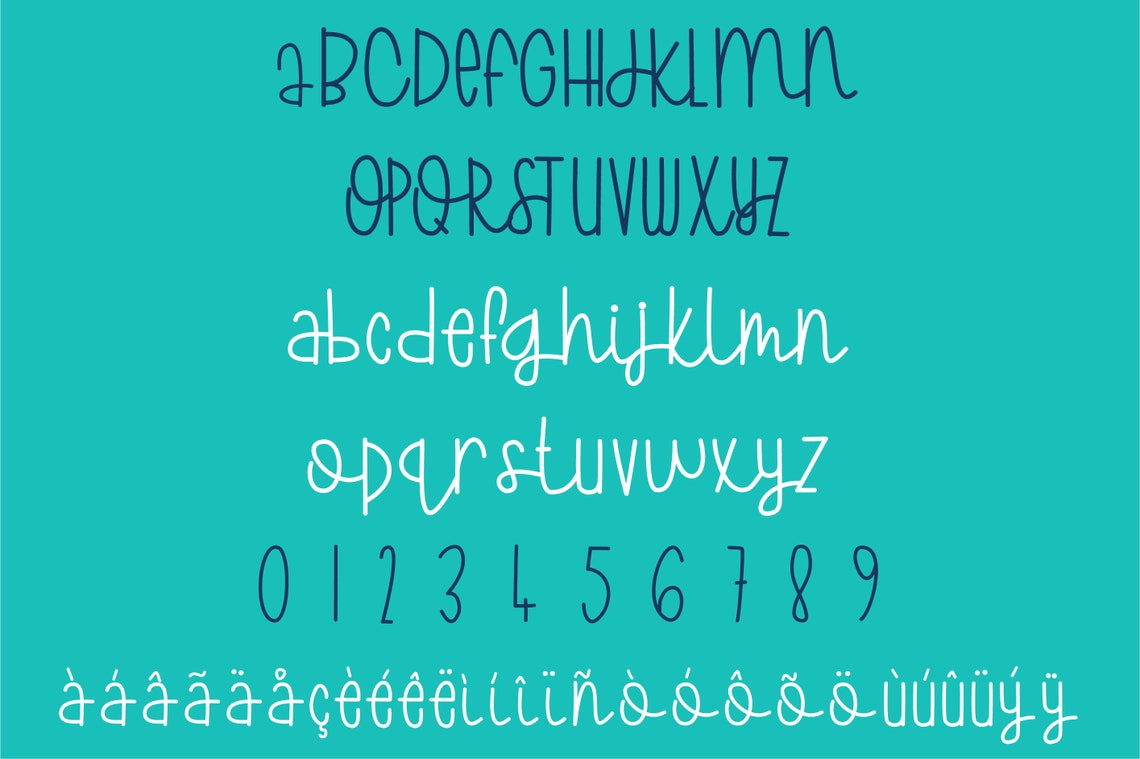 Yarn Ball a Cute & Quirky Handwritten Font (Download Now) Etsy