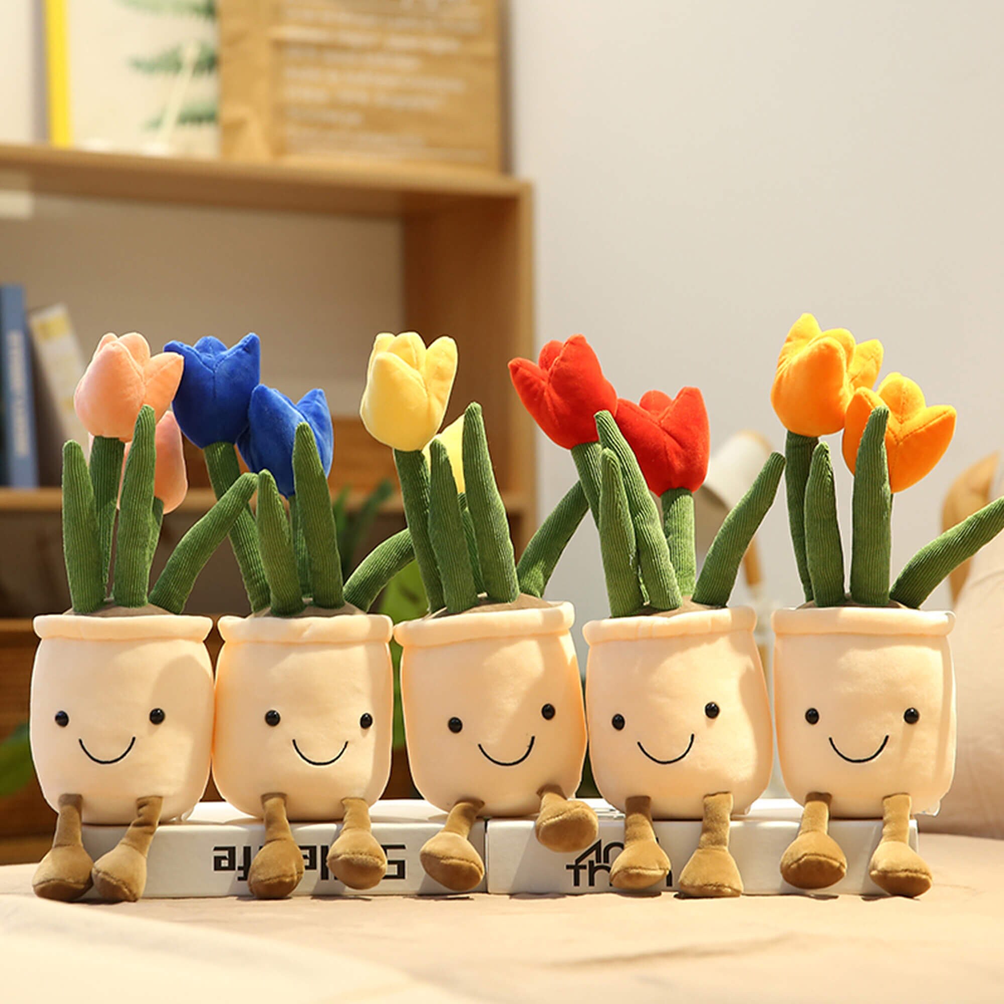 Tulip Stuff Toys Cute Plant Stuff Doll Multi Colors Flower Etsy