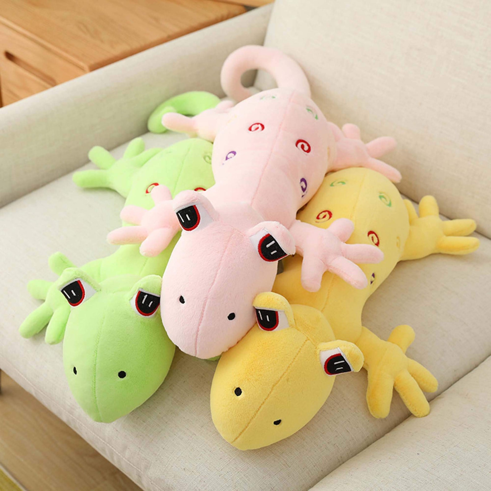 Kawaii Plushie Gecko Doll Plush Toys Giant Stuffed Animal | Etsy