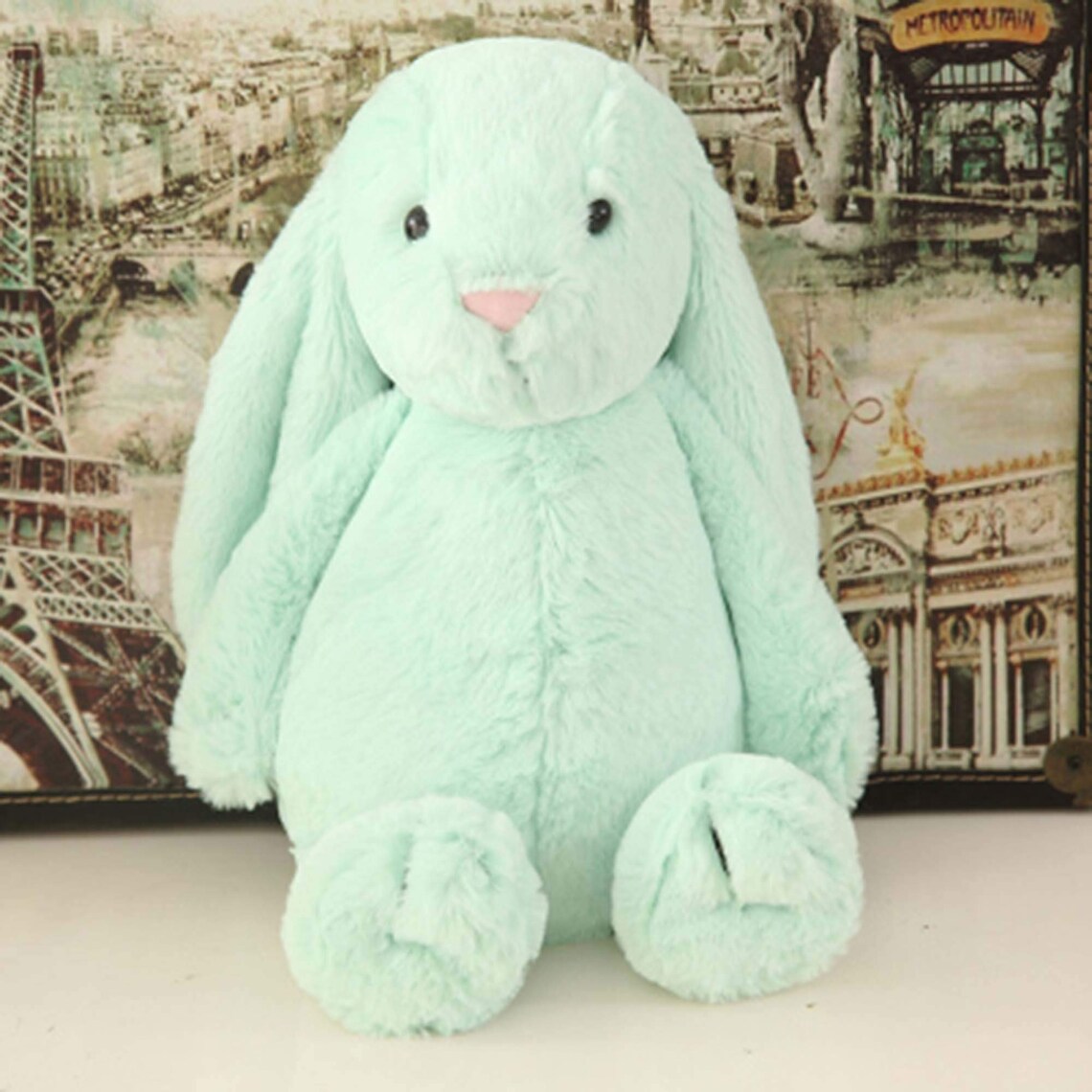 Cute Lopeared Rabbit Plush Toy Little White Rabbit Doll Etsy