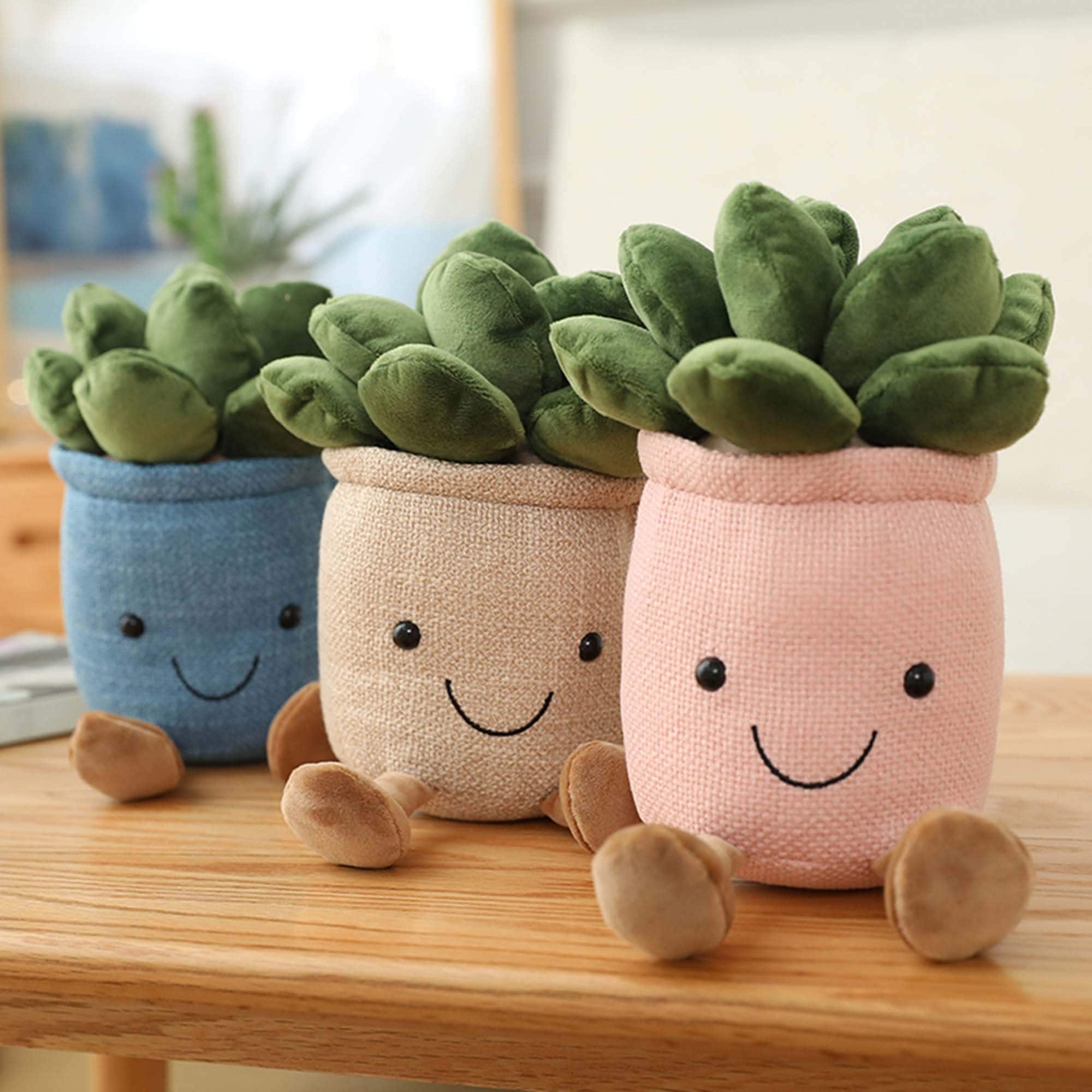 Plant Plush Toy Plant Plushie Bookshelf Decorliving Room Etsy