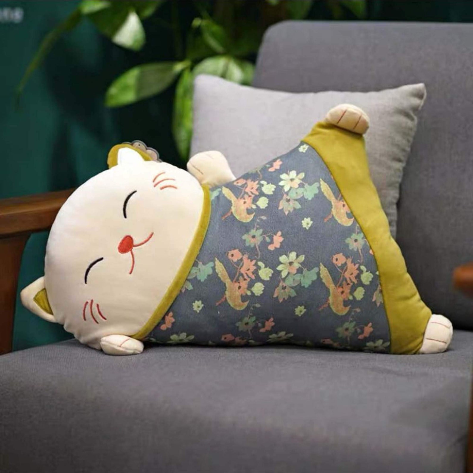 Cute Lucky Cat Pillow Ragdoll Plush Toys Plushie Animals | Etsy
