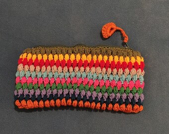 Colorful Zippered Pen Holder/Wallet - Handcrafted Gift