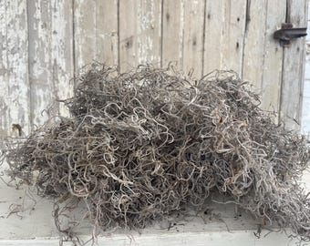 Spanish Moss 4oz. Bag, bowl filler, flower filler, garden style