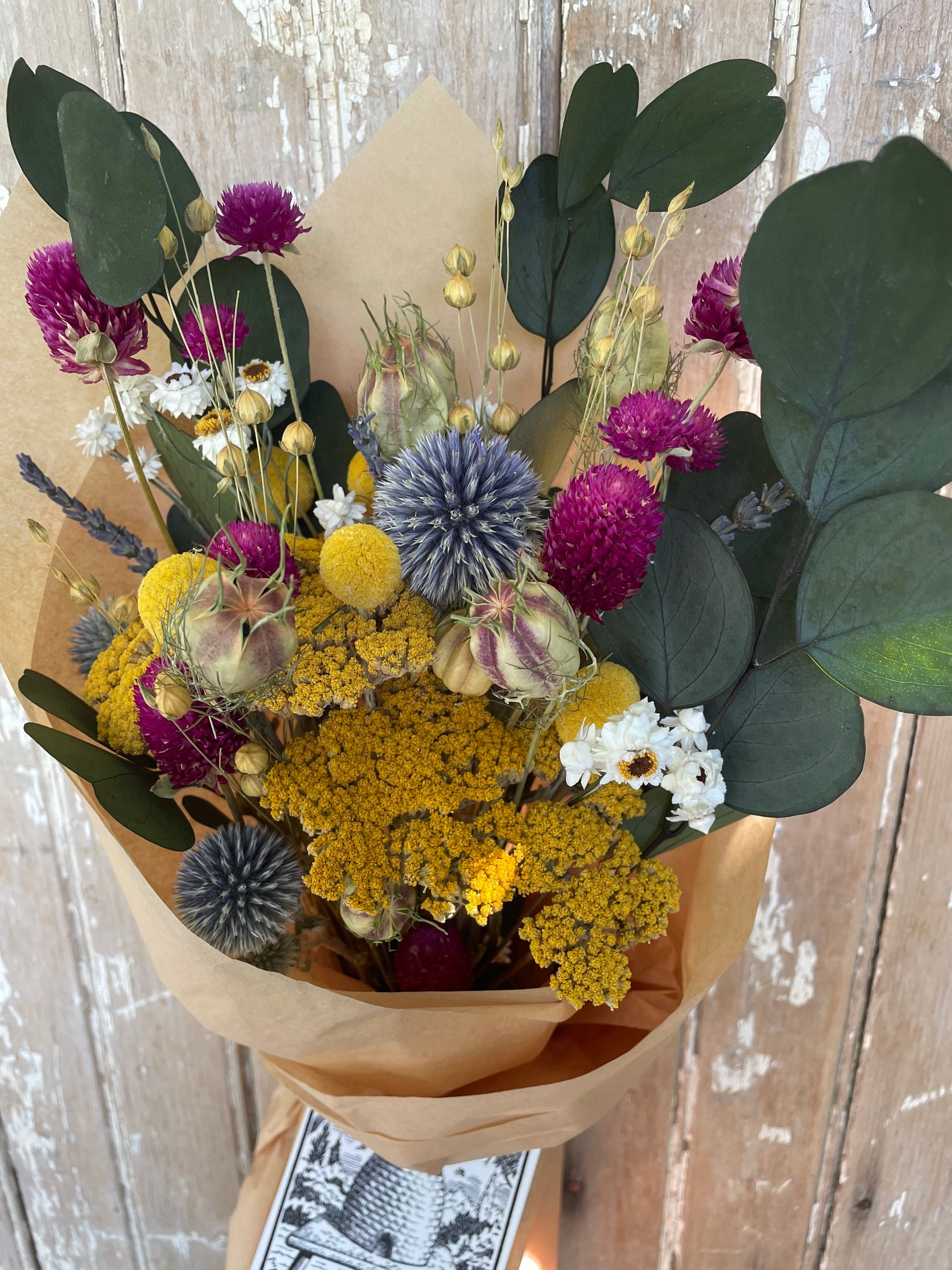 Chloes Dried Flower Bouquet Bunch. Perennial Garden Bunch. Etsy