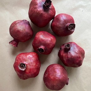 Pomegranates, dried, set of 6/9. 1-1/2”-2”