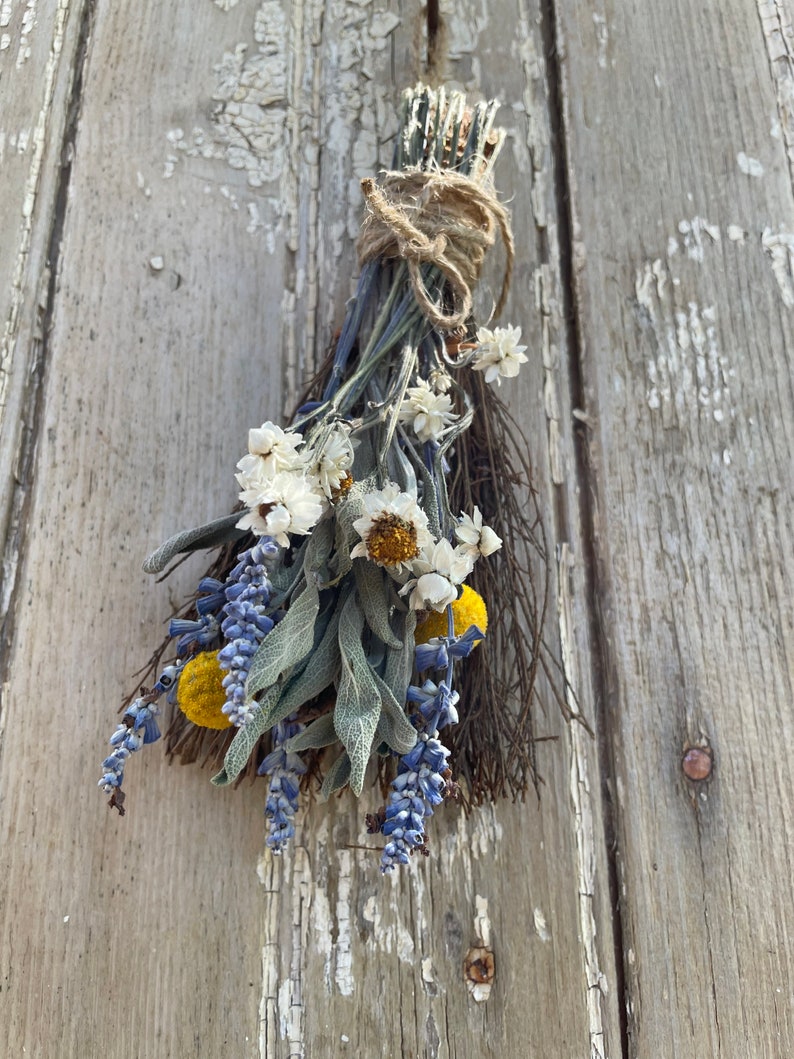 Handmade Dried Flower Broom Tiny Natural Beautiful Etsy