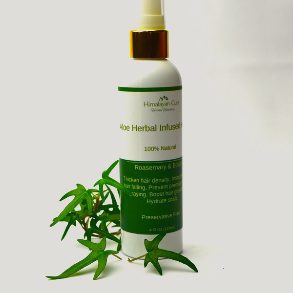 Aloe Herbal Infused Hair oil | Hydrate & Moisturize Scalp | Stop Hair Fall and Thicken Hair density | Antidandruff and Hypoallergic