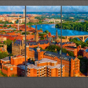 Georgetown Leinwand Druck, Georgetown Skyline, Georgetown Wandkunst