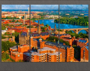 Georgetown Canvas Print, Georgetown Skyline, Georgetown Wall Art