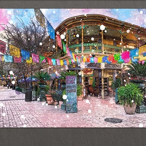 San Antonio Canvas Print, San Antonio Downtown, San Antonio Wall Art