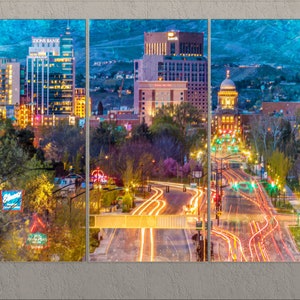 Boise Canvas Print, Boise Wall Art, Boise Painting, Boise Downtown