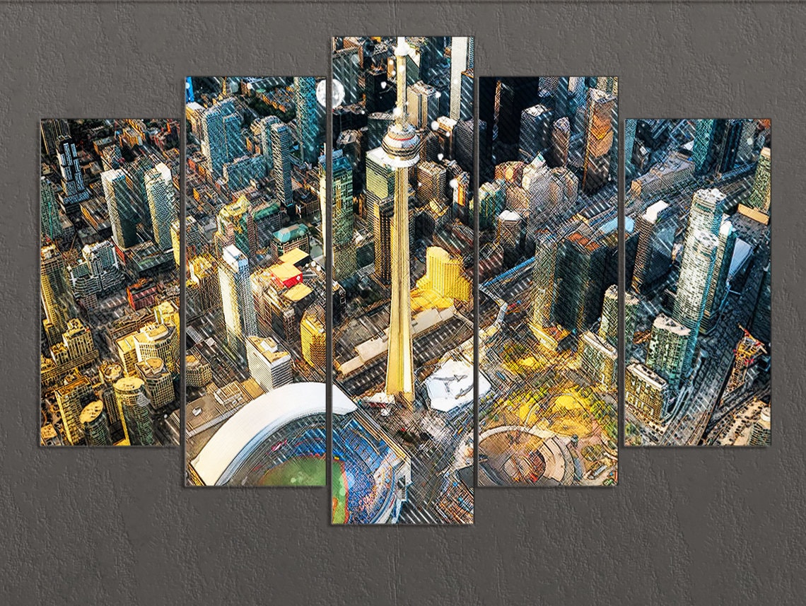 Toronto Canvas Print Toronto Skyline Toronto Wall Art Etsy UK