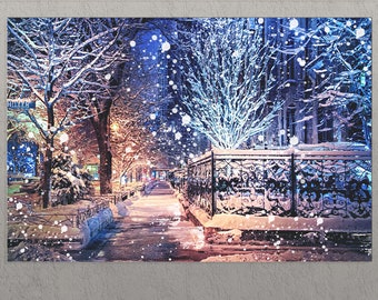Chicago Canvas Print, Chicago Downtown, Chicago Wall Art